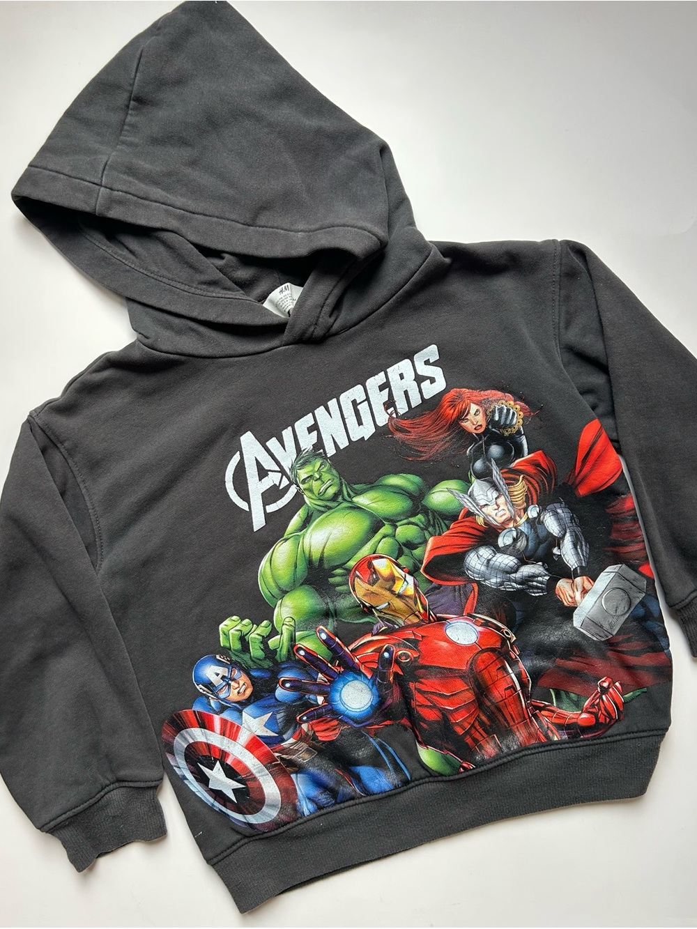 H&M + Avengers Graphic Hoodie - Black Kids Sweatshirt